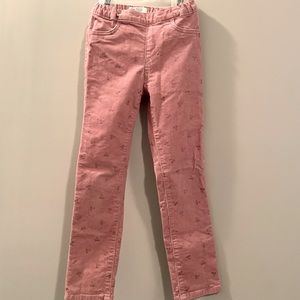 Pink corduroy girl pants